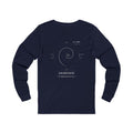 Fibonacci Spiral Long Sleeve — Navy
