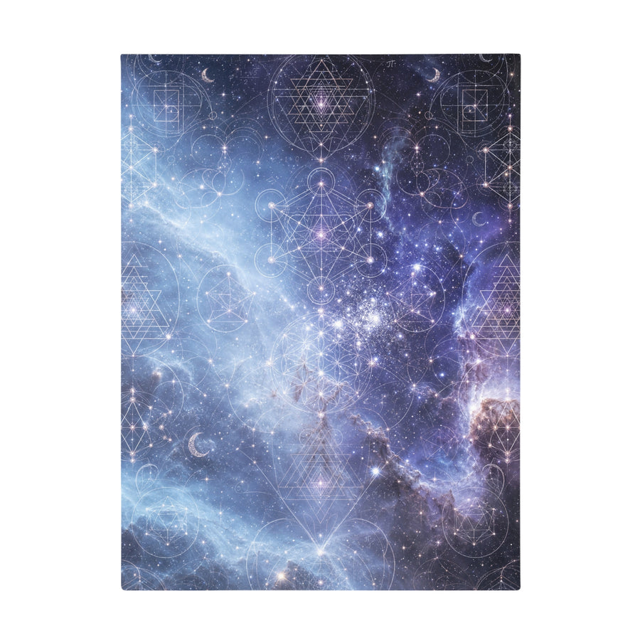 Sacred Geometry Blanket — Blue Snowball Nebula