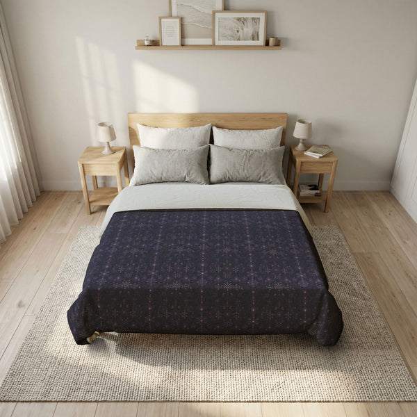 Sacred Geometry Cotton Duvet Cover - Celestial Weave