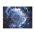 Sacred Geometry Blanket — Blue Flash Nebula
