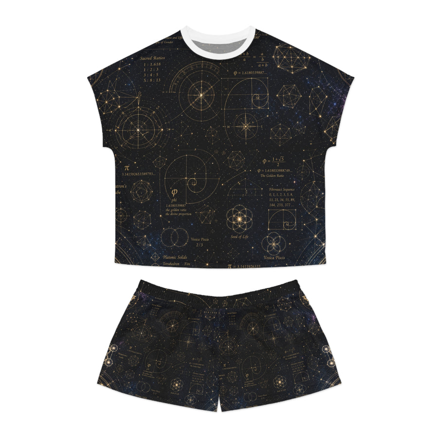Women's Sacred Geometry Pyjama Set — Cosmic Blueprint