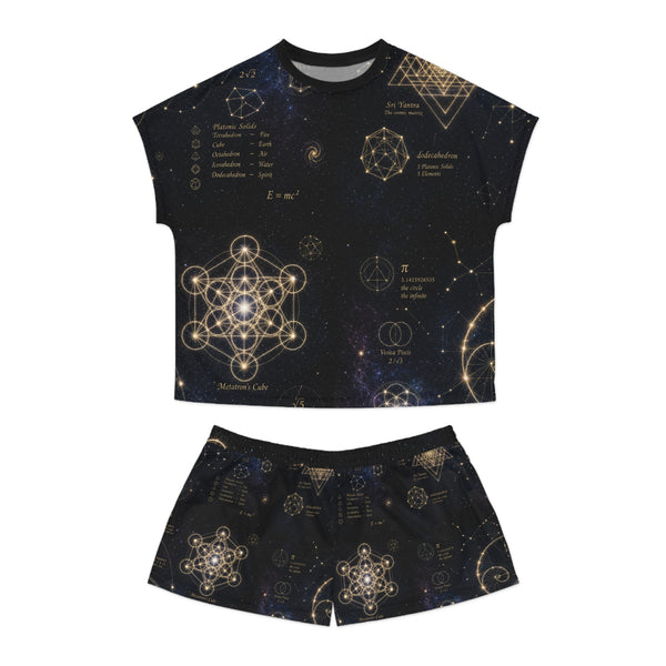 Ensemble pyjama géométrie sacrée — Constellation cosmique — Femme