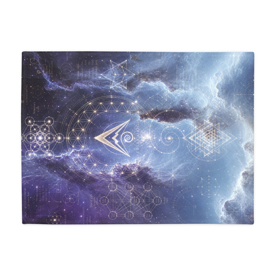 Sacred Geometry Blanket — Saturn Nebula