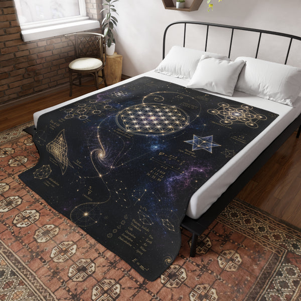 Sacred Geometry Blanket — Cosmic Constellation