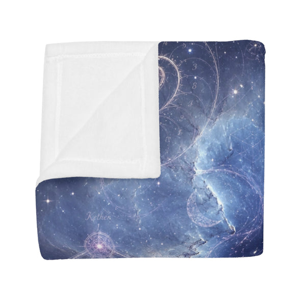 Sacred Geometry Fleece Blanket - Witch Head Nebula