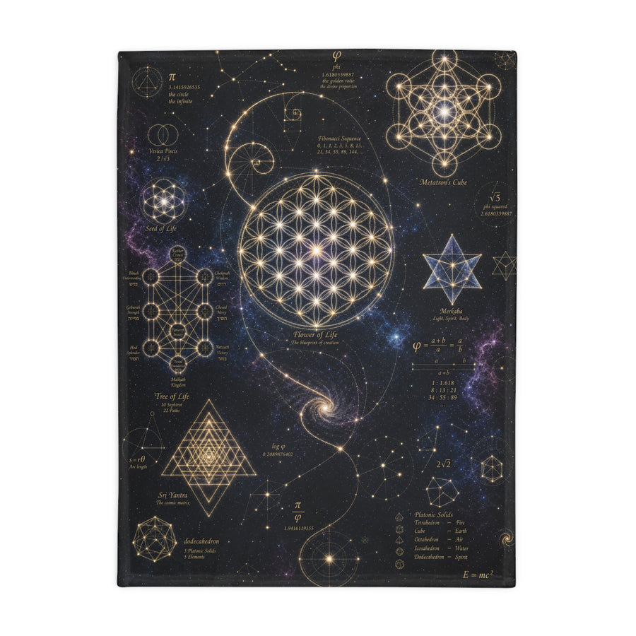Sacred Geometry Blanket — Cosmic Constellation