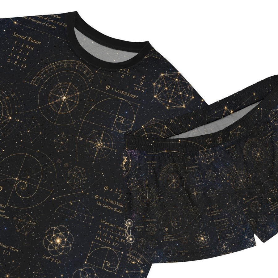Women's Sacred Geometry Pyjama Set — Cosmic Blueprint