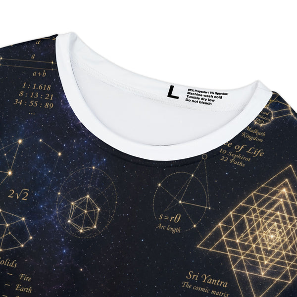 Women's Sacred Geometry Lounge Shirt — Cosmic Constellation — Front View