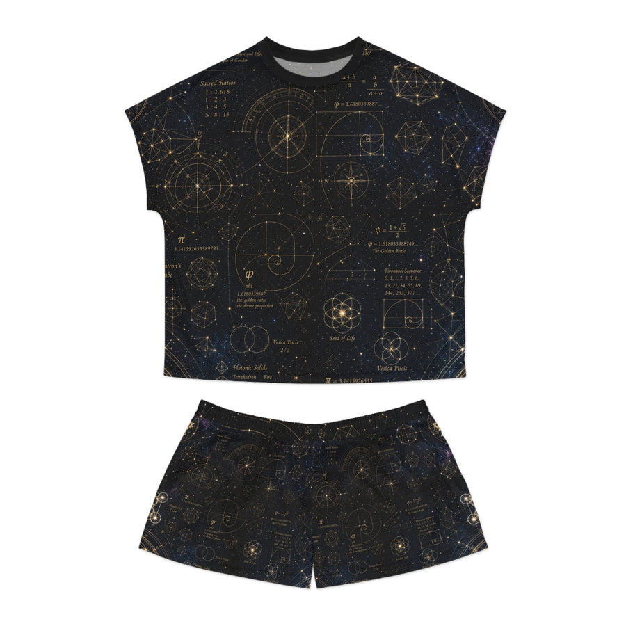 Women's Sacred Geometry Pyjama Set — Cosmic Blueprint
