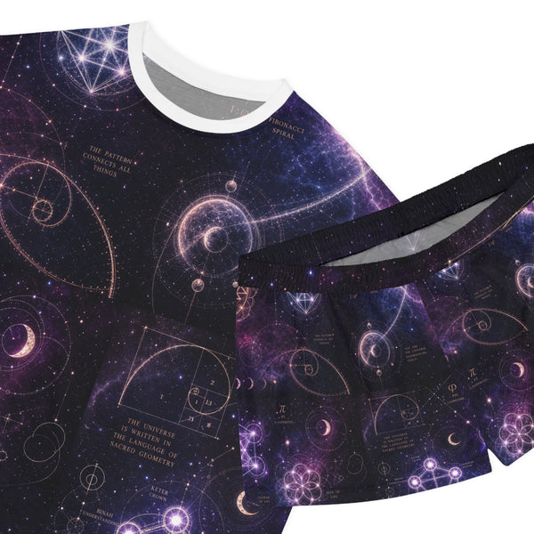 Women's Sacred Geometry Pyjama Set — Cosmic Bloom
