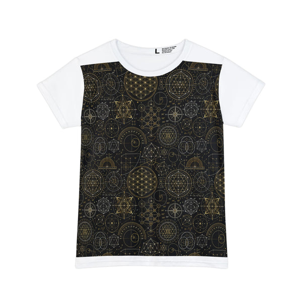 Women's Sacred Geometry Lounge Shirt — Origin Universe — Front View