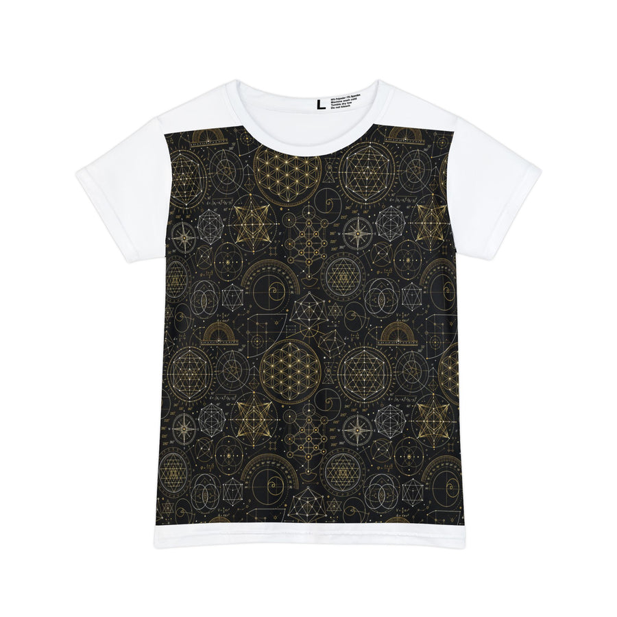 Women's Sacred Geometry Lounge Shirt — Origin Universe — Front View