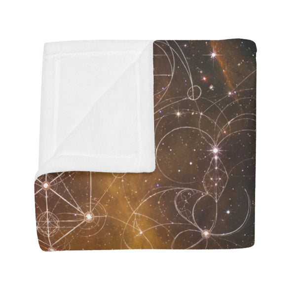 Sacred Geometry Fleece Blanket - Helix Nebula