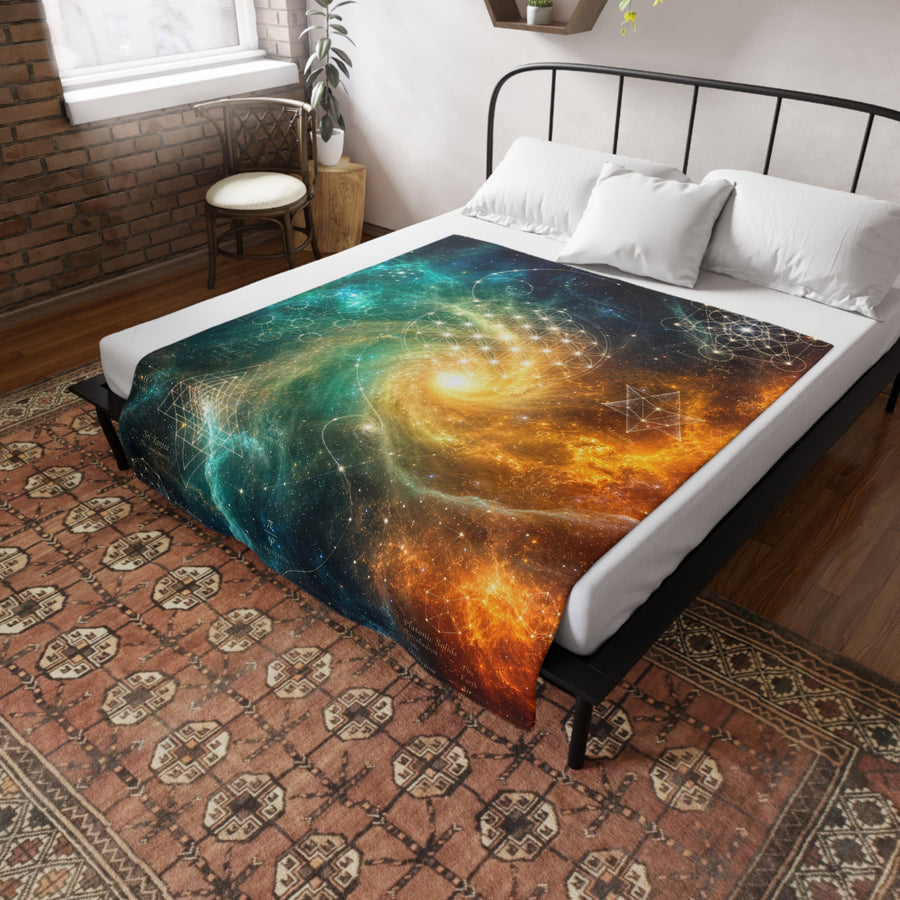 Sacred Geometry Blanket — Cat's Eye Nebula