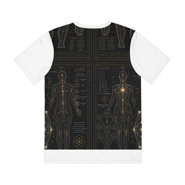 Men's Sacred Geometry Lounge Shirt — Sacred Blueprint — Front View