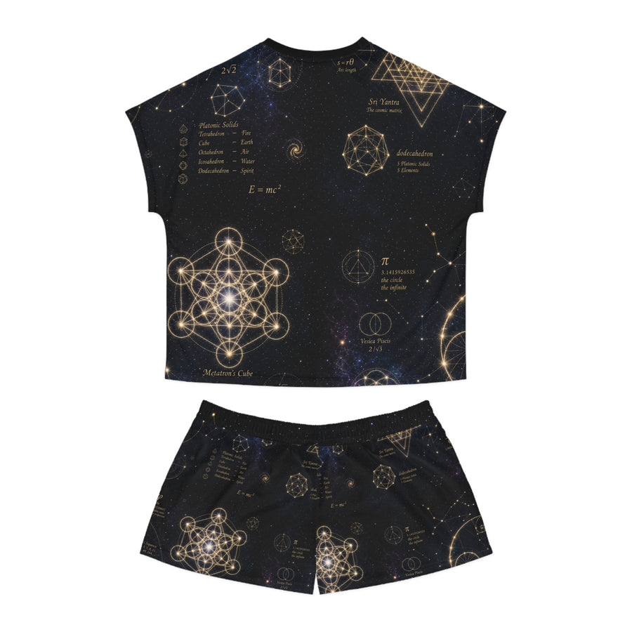 Women's Sacred Geometry Pyjama Set — Cosmic Constellation
