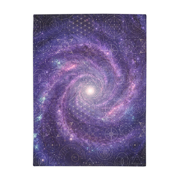 Sacred Geometry Fleece Blanket - Tarantula Nebula