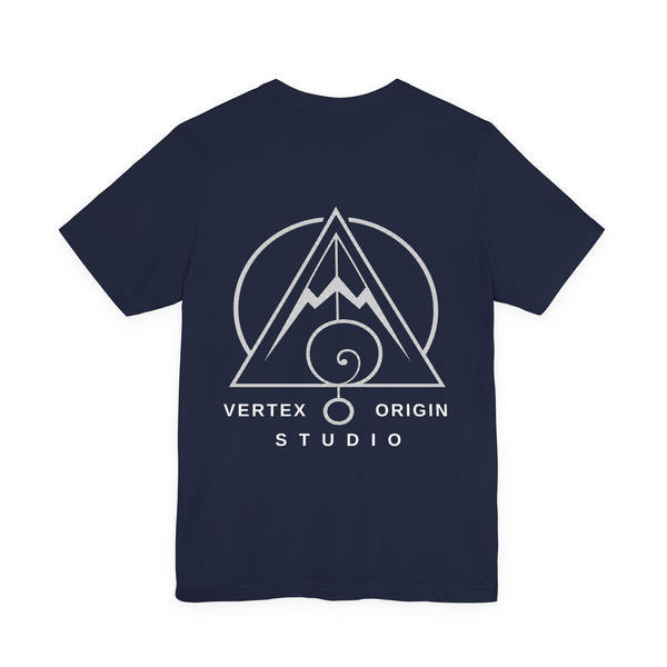 Origin Mark Tee — Navy — Back Design