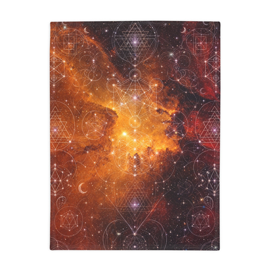 Sacred Geometry Blanket — Heart Nebula