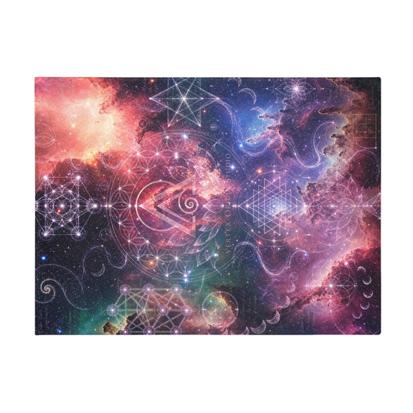 Sacred Geometry Fleece Blanket - Omega Nebula