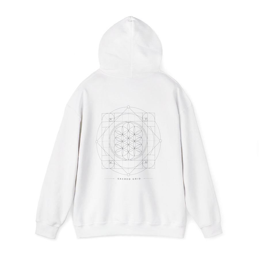 Sacred Grid Hoodie — White