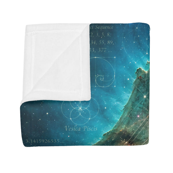 Sacred Geometry Fleece Blanket - Bubble Nebula
