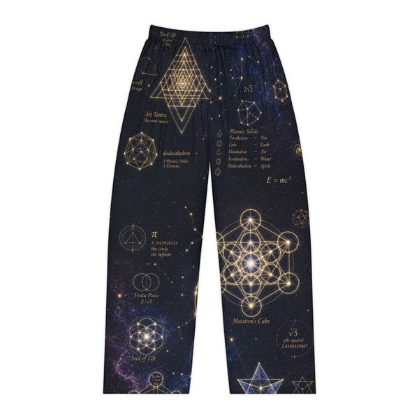 Pantalon de pyjama géométrie sacrée — Constellation cosmique — Femme