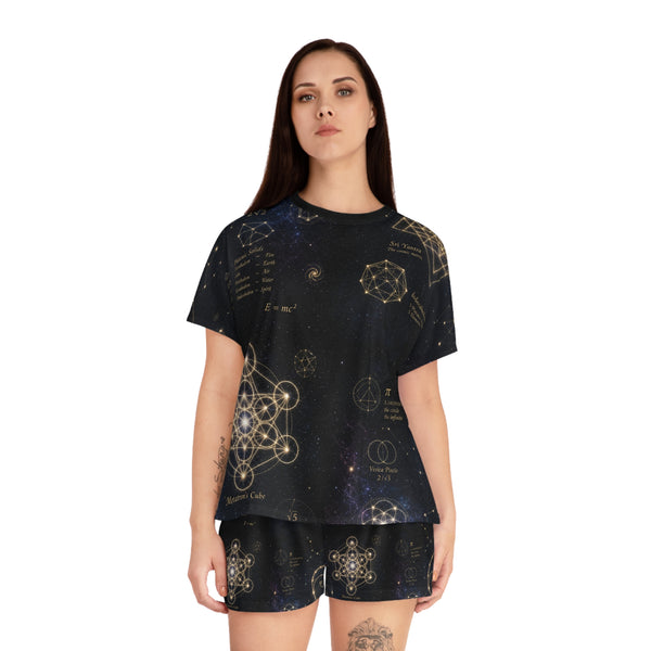 Ensemble pyjama géométrie sacrée — Constellation cosmique — Femme