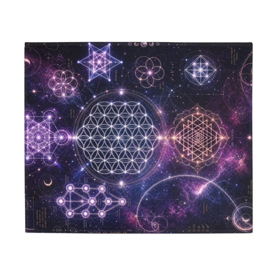 Sacred Geometry Blanket — Cosmic Bloom