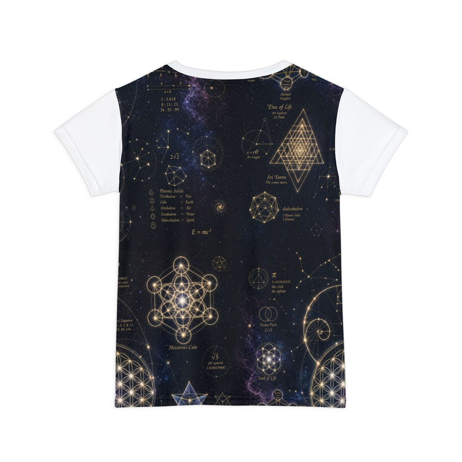 Women's Sacred Geometry Lounge Shirt — Cosmic Constellation — Front View