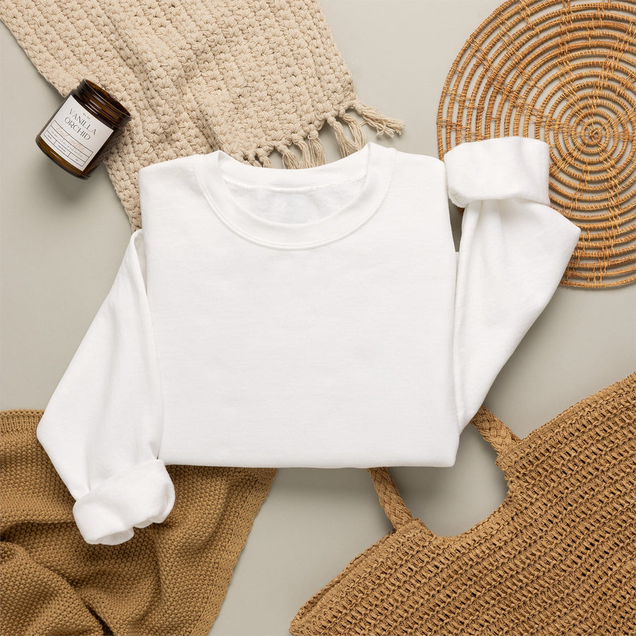 Aligned Crewneck — White (Circle)