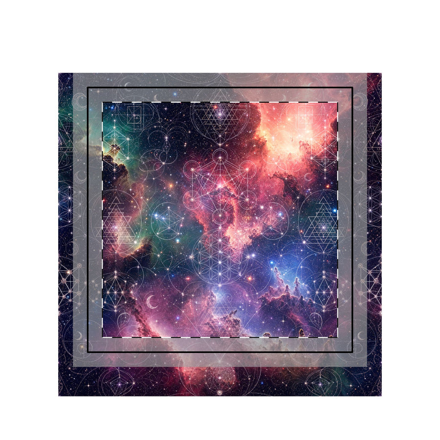 Sacred Geometry Throw Pillow Case - Celestial Weave