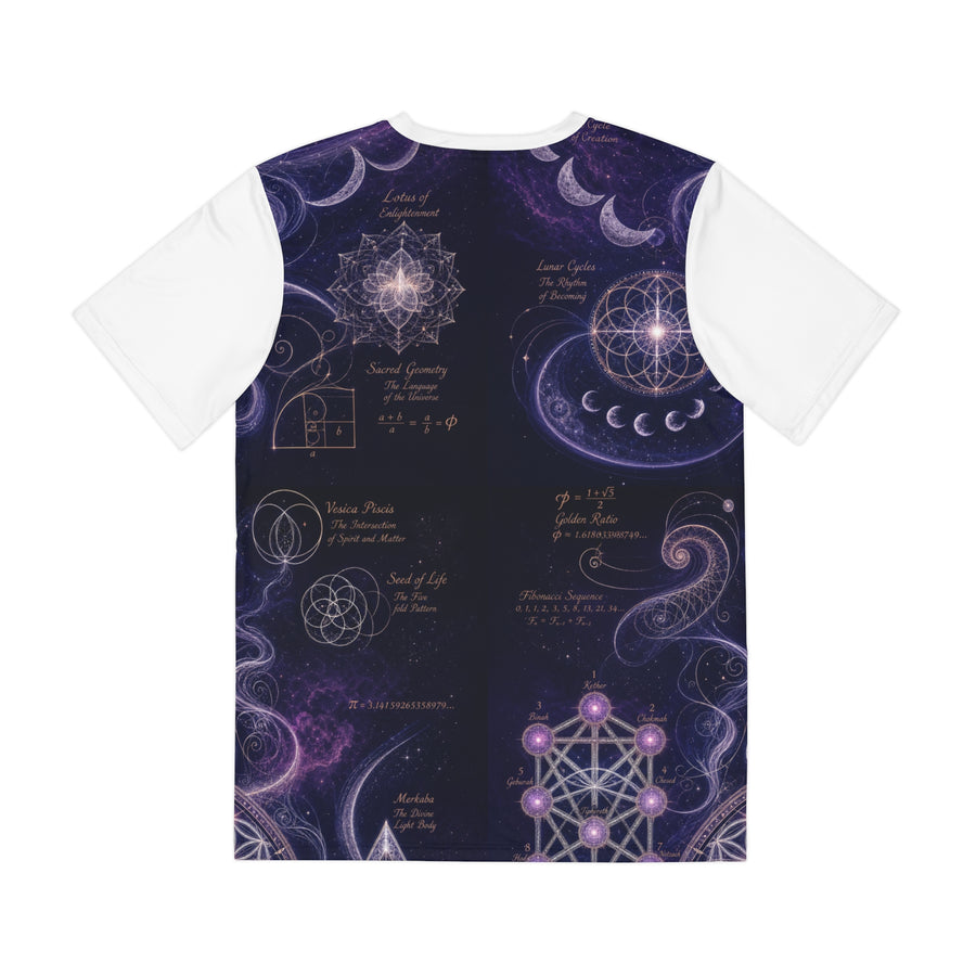 Men's Sacred Geometry Lounge Shirt — Sacred Feminine — Front View