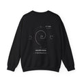 Fibonacci Spiral Crewneck — Black