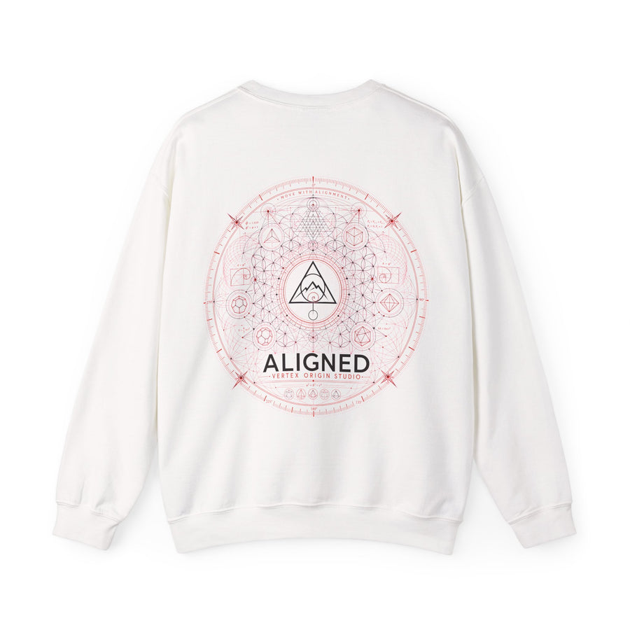 Aligned Crewneck — White