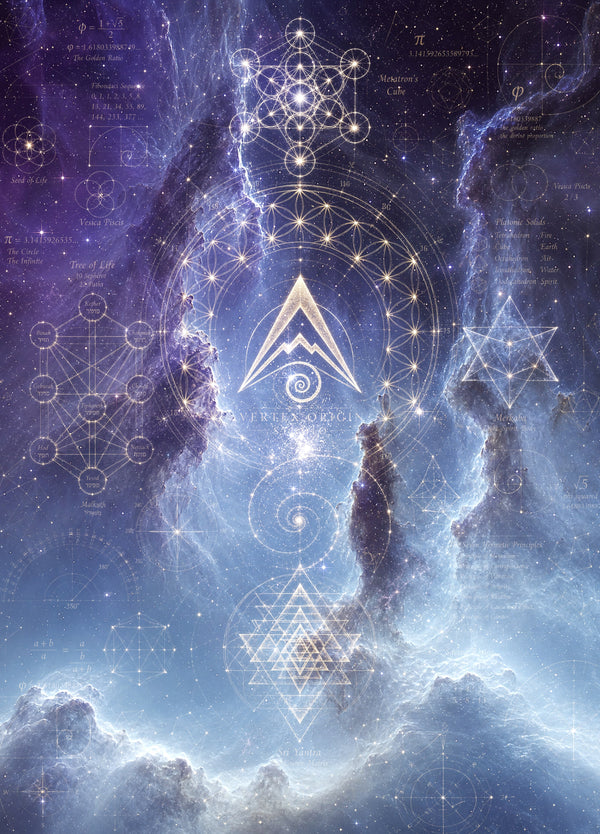 Sacred Geometry Blanket — Cosmic Blueprint — Winter