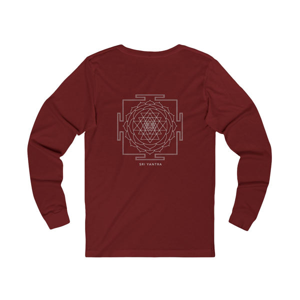 Sri Yantra Long Sleeve — Cardinal — Back Design