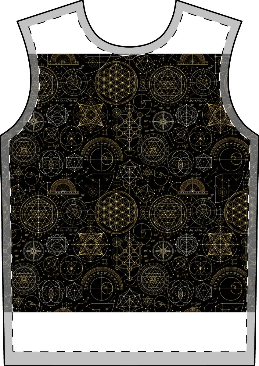 Men's Sacred Geometry Pajama Set — Cosmic Blueprint — Front