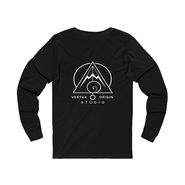 Origin Mark Long Sleeve — Black — Back Design