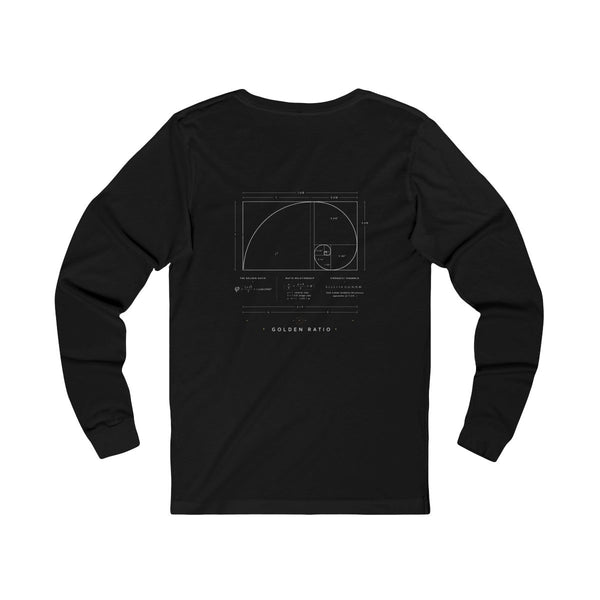 Golden Ratio Long Sleeve — Black — Back Design