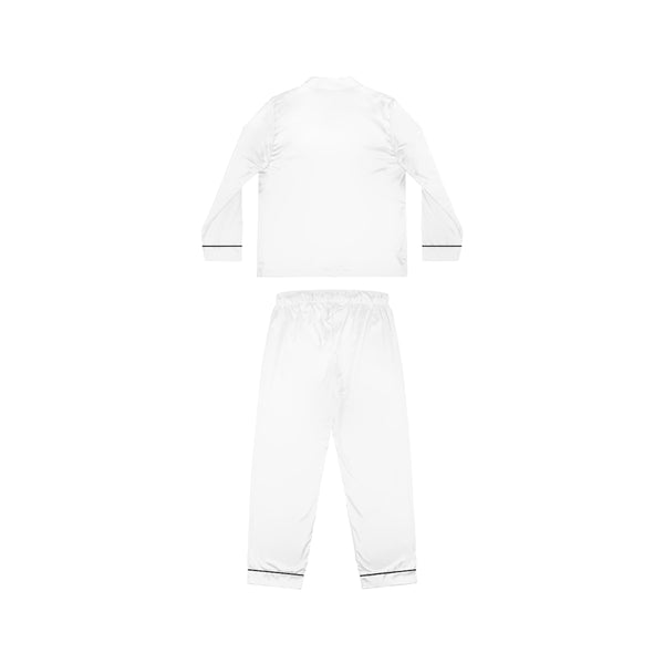 Women's Sacred Geometry Satin Pajamas — Sacred Feminine — Front