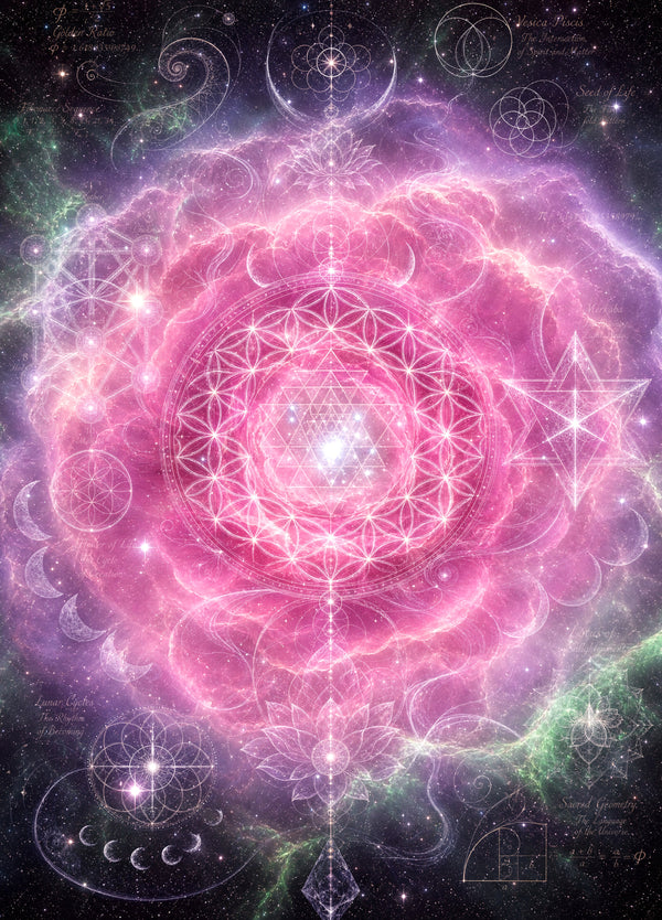 Sacred Geometry Blanket — Sacred Bloom — Spring