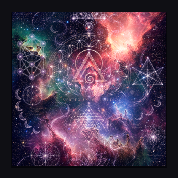 Sacred Geometry Throw Pillow Case — Divine Origin