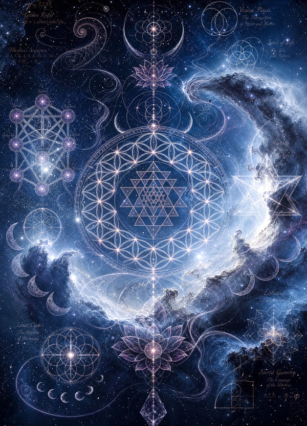 Sacred Geometry Blanket — Sacred Bloom — Winter