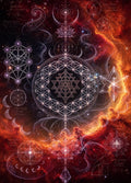 Sacred Geometry Blanket — Sacred Bloom · Autumn