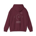 Fibonacci Spiral Hoodie — Maroon — Back Design
