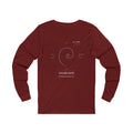 Fibonacci Spiral Long Sleeve — Cardinal — Back Design