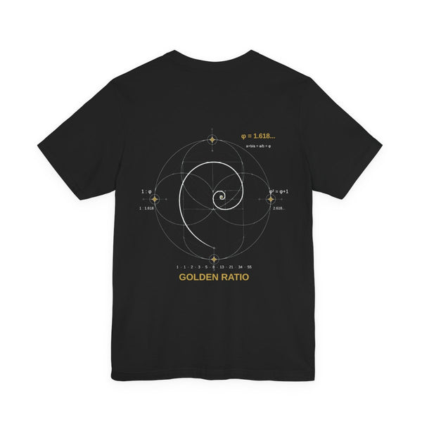 Fibonacci Tee — Navy — Back Design