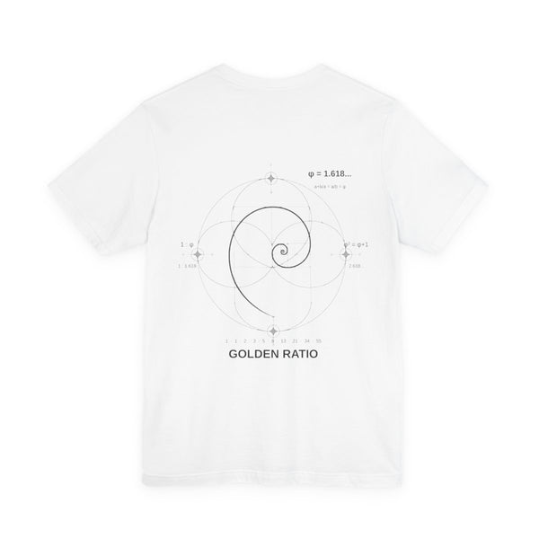 Fibonacci Tee — White — Back Design
