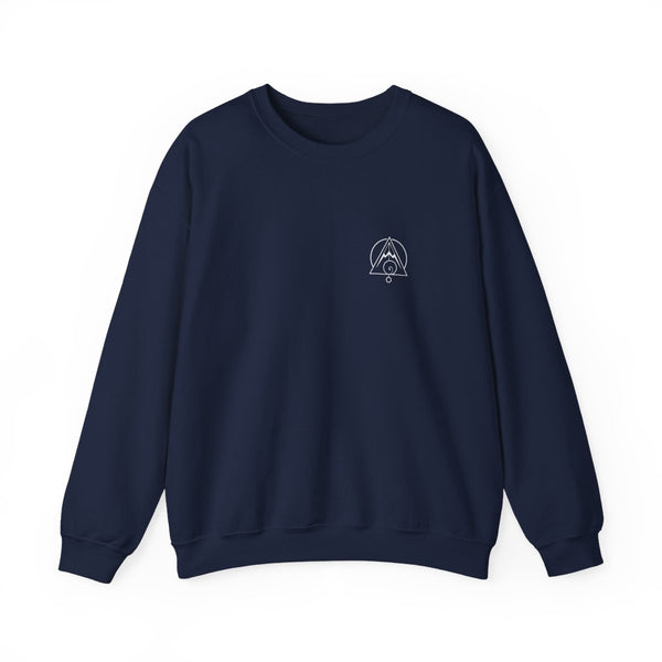 Fibonacci Spiral Crewneck — Navy — Front